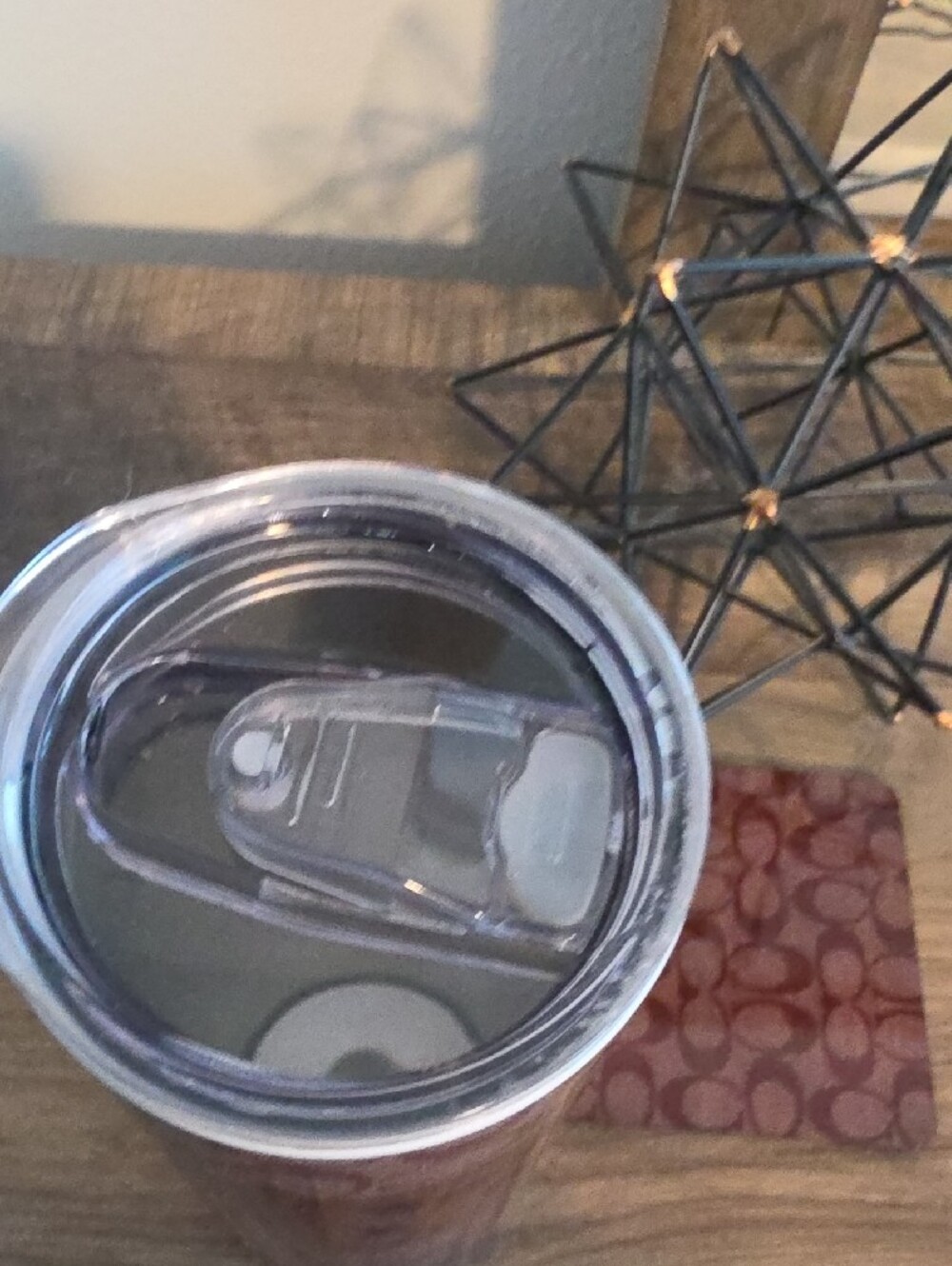 Coach Brown Signature Pattern Insulated Tumbler with Matching Coaster - Picture 5 of 6